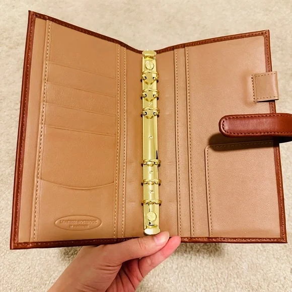 Handmade Harris tweed leather A6slim personal planner binder loose leaf journal